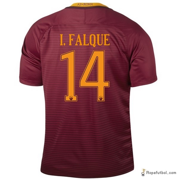 Camiseta As Roma Replica Primera Ropa I Falque 2016/17 Rojo